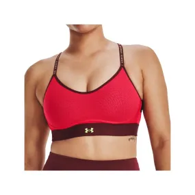 UNDER ARMOUR INFINITY LOW COVERED REGGISENO TOP SPORTIVO - ARANCIONE/TERRACOTTA