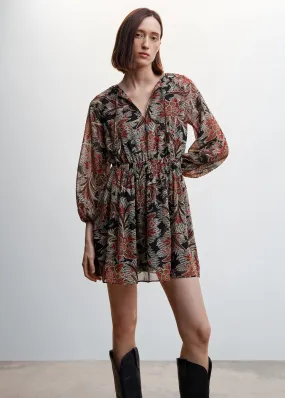 Vestito chiffon floreale